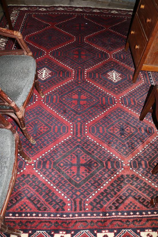Red ground carpet